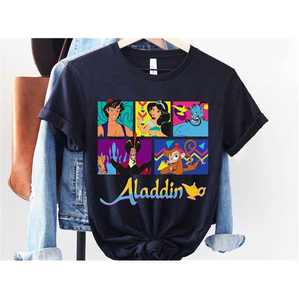 Genie A Jasmine / Disney Jafar Vintage Shirt Aladdin Inspire Aladdin - Uplift