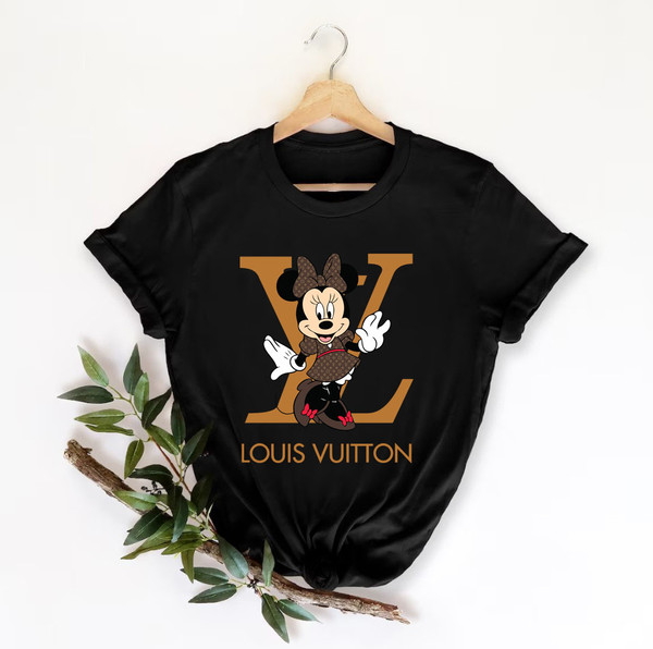 Louis Vuitton Minnie Mouse Black Yellow US T-Shirt