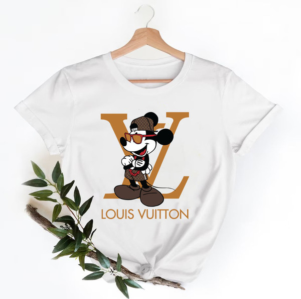 Mickey Mouse Louis Vuitton T-Shirt, Women and Men Fashion L - Inspire Uplift