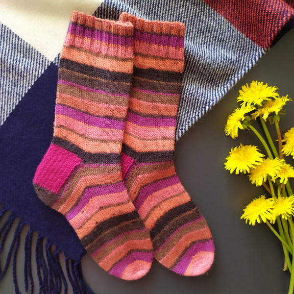 Handmade knitted womens socks - Inspire Uplift