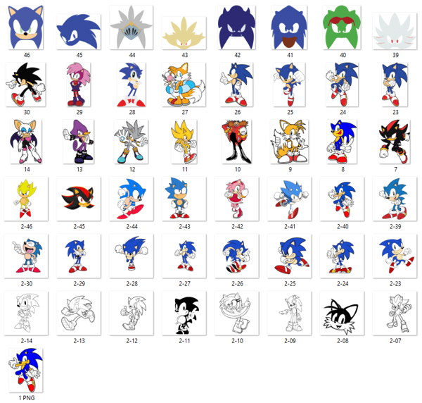 all sonic the hedgehog characters names