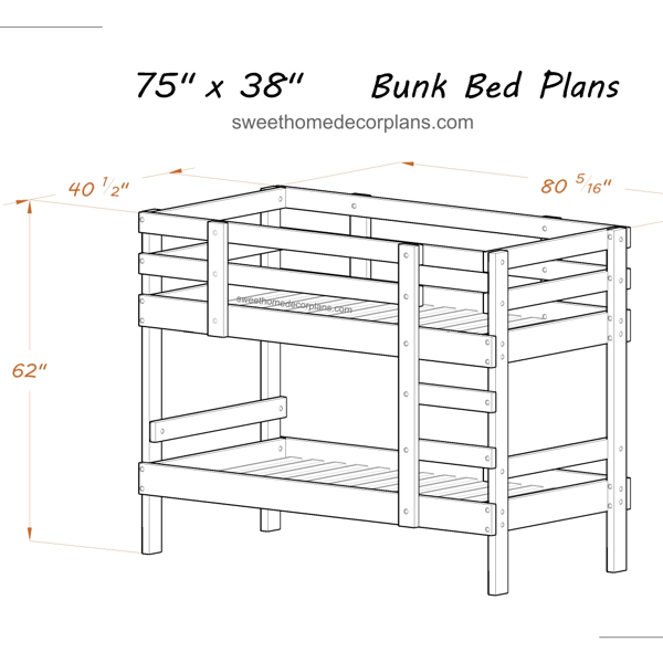 Diy Twin Bunk Bed Plans Pdfteenager Bunk Bed Montessori Be Inspire