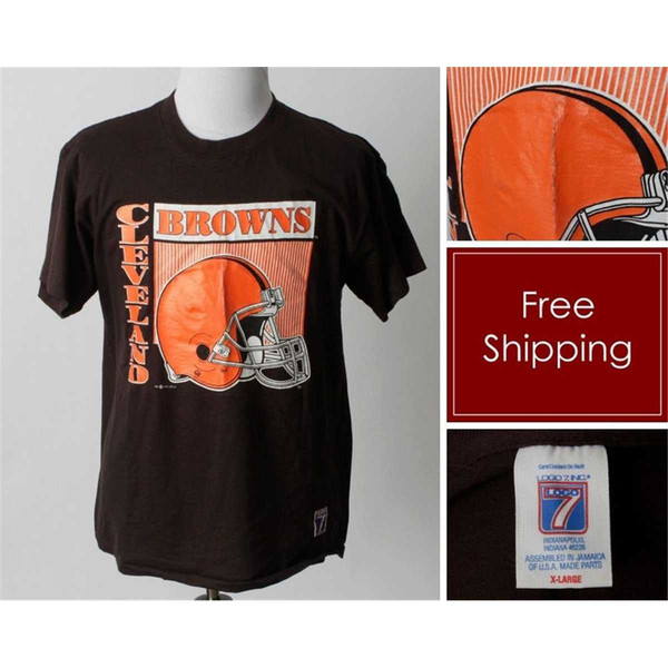 Vintage Cleveland Browns T Shirt TShirt Tee Men's Football N - Inspire  Uplift