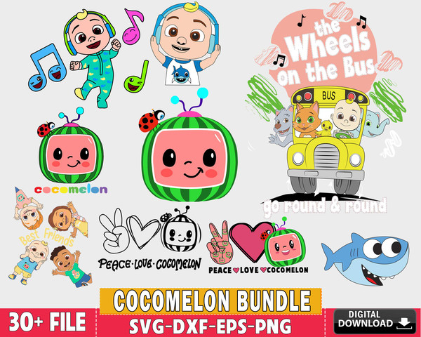 Cocomelon svg , 30+ file Cocomelon  svg bundle king.jpg