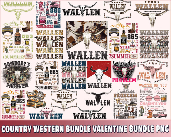 Country Western bundle valentine bundle PNG.jpg