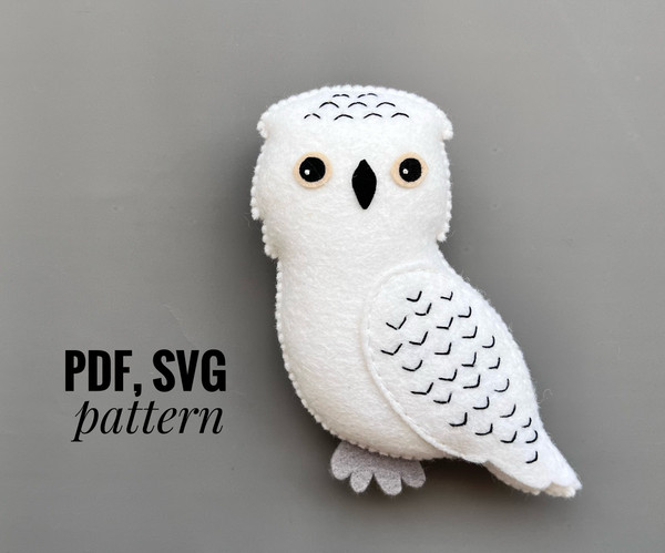 felt owl ornament pattern
