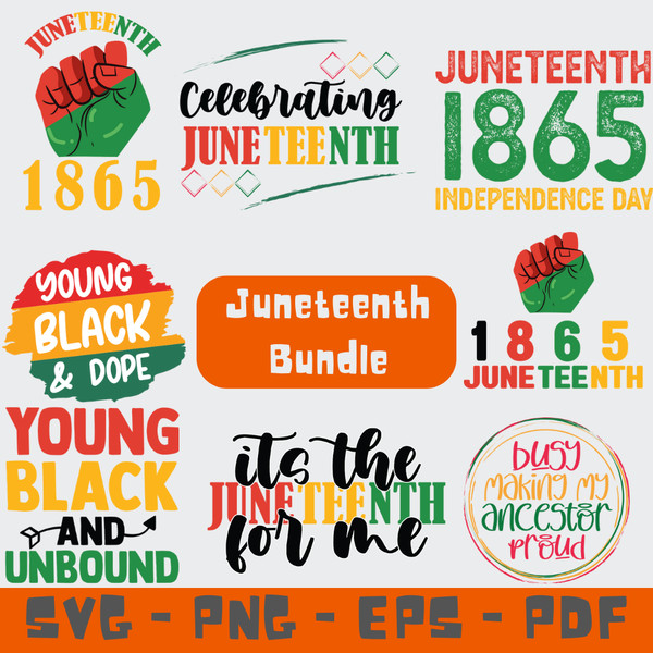 Juneteenth SVG Bundle Black History SVG.png