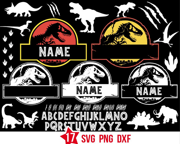 Jurassic Park Template for cricut-02.jpg