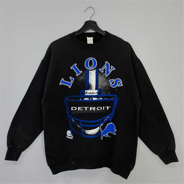 Vintage Detroit Lions Crew Neck Sweatshirt