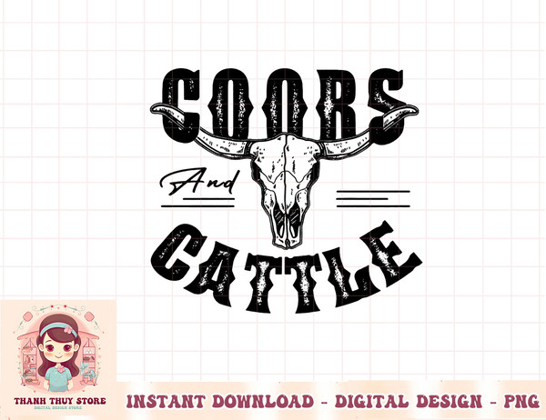 Coors And Cattle Rodeo Western Cowboy Pullover Hoodie copy.jpg