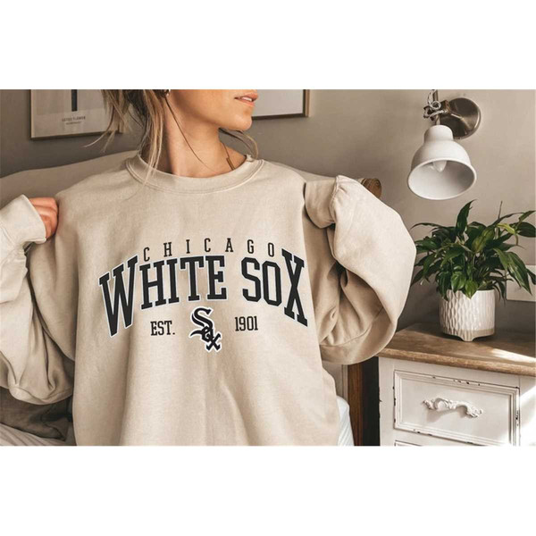 Vintage 90s MLB Chicago White Sox Sweatshirt Crewneck by 