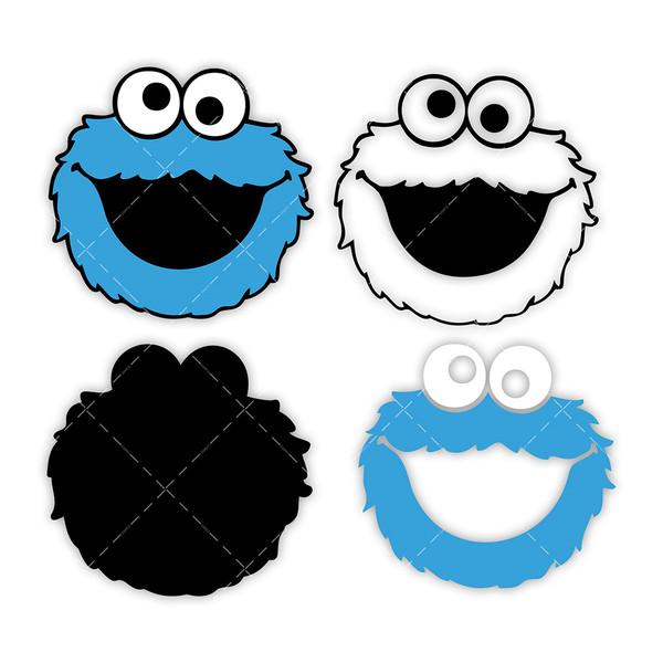 Cookie Monster SVG, PNG, PDF, Cookie SVG, monster cricut - Inspire Uplift