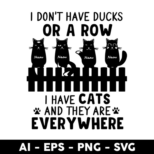 Cat Or A Rowe Svg, Black Cat Svg, They Are Everywhere Svg, C - Inspire ...