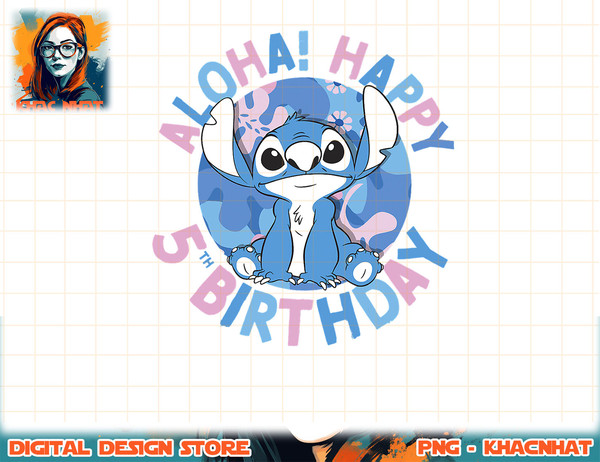 Disney Lilo and Stitch Happy Birthday Welcome Sign