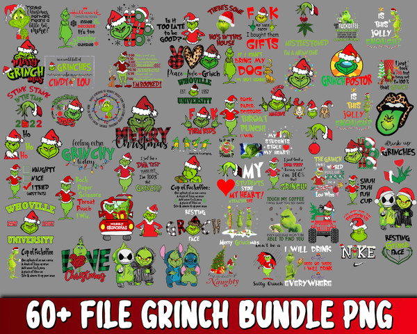 60+ file Grinch bundle PNG.jpg