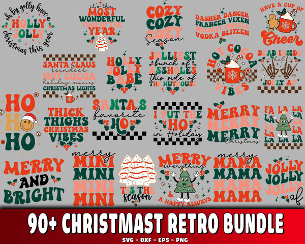 90+ file Christmast Retro bundle svg.jpg