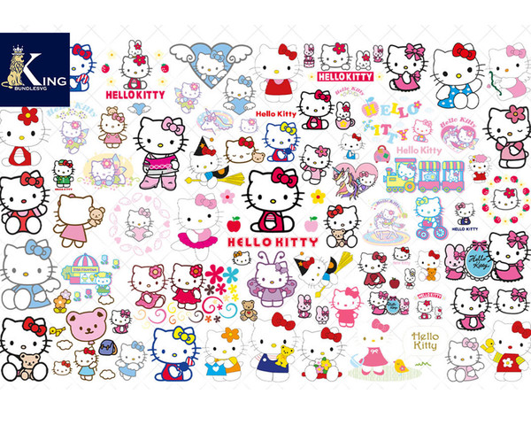 Hello Kitty and Friends Group SVG, Sanrio There is Power in - Inspire Uplift