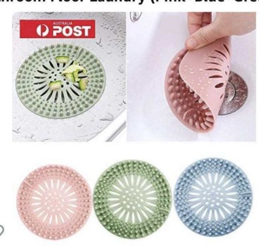 Hair Catcher Durable Silicone Hair Stopper Shower Drain Covers Easy to Install 5