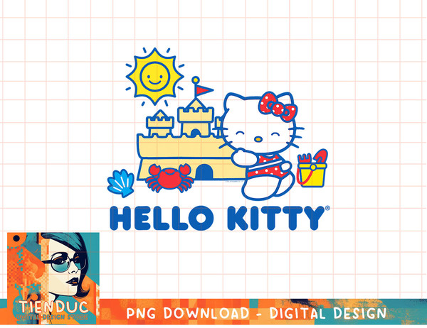 Hello Kitty Beach Fun Sandcastle Summer T-Shirt copy.jpg
