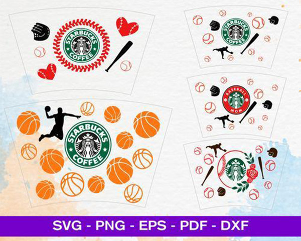 Dottie Digitals - Stars Mini Starbucks Cup SVG PNG DXF Cutting