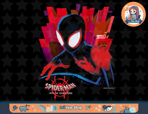 Marvel Spider-Man Spiderverse Dark Graphic T-Shirt T-Shirt copy.jpg