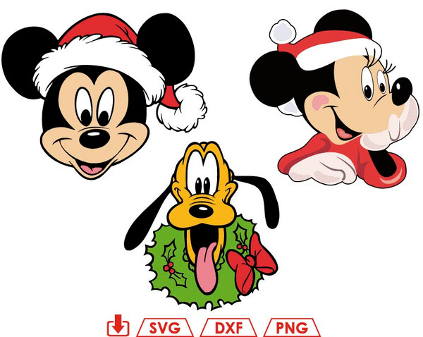 Disney Mickey Christmas Svg Minnie Christmas Svg Pluto Chr Inspire Uplift 6920