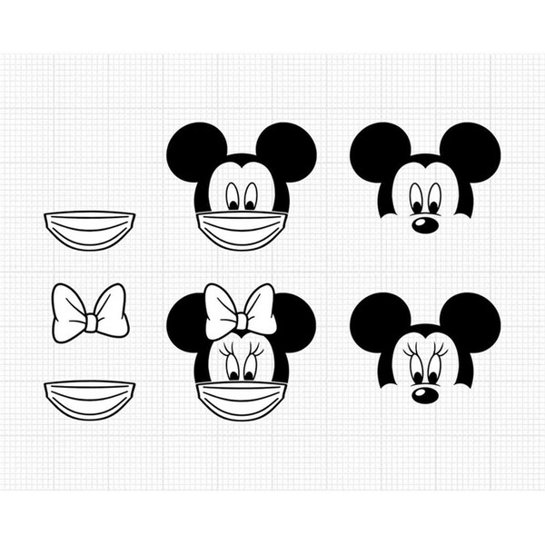 mickey mouse head stencil