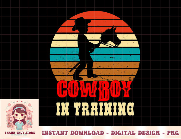 Kids Cowboy in Training Cute Future Rodeo Boy Wooden Horse T-Shirt copy.jpg