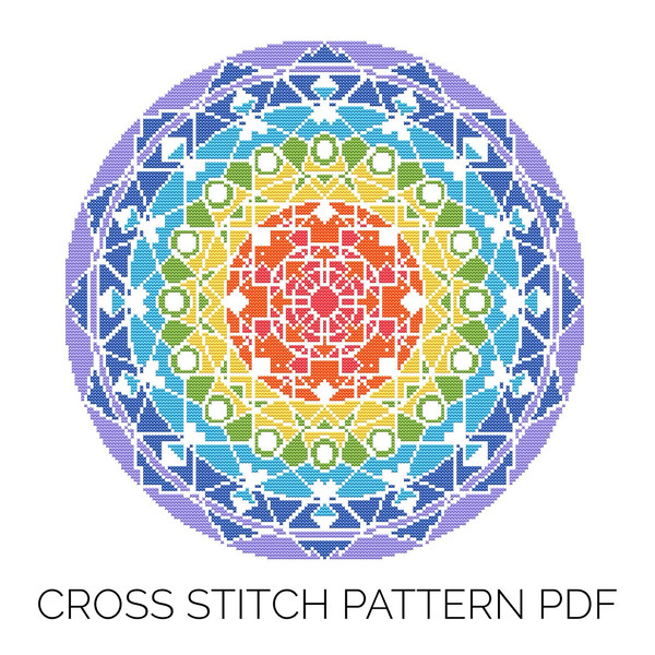 Geometric Mandala Counted Cross Stitch Pattern 1080 x 1080.jpg