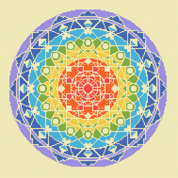 Geometric Mandala Counted Cross Stitch Pattern Canvas Page 01 1080 x 1080.png