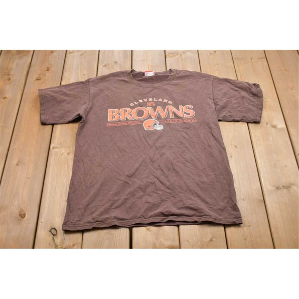 Vintage 1990s Cleveland Browns Sports T-Shirt / NFL / Americ - Inspire  Uplift