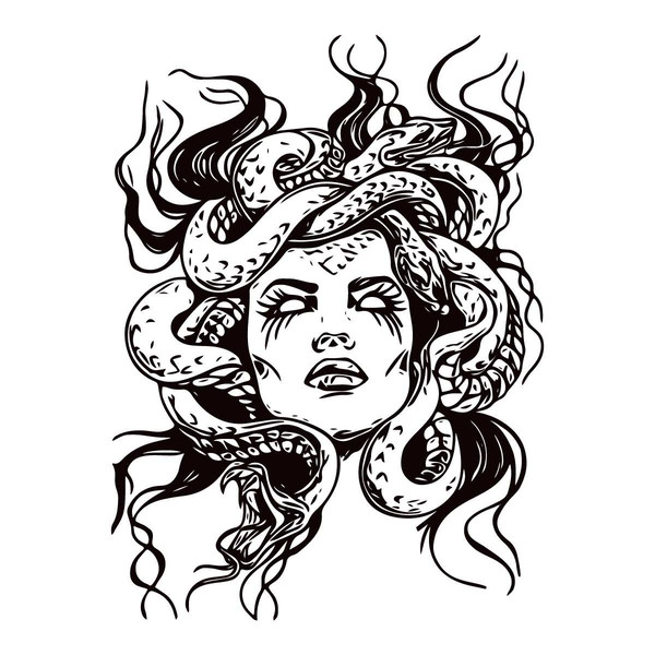 Medusa Snake Face SVG Goddess Medusa SVG Cutting Files - Inspire