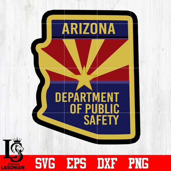 Badge Arizona Department of public svg eps dxf png file.jpg