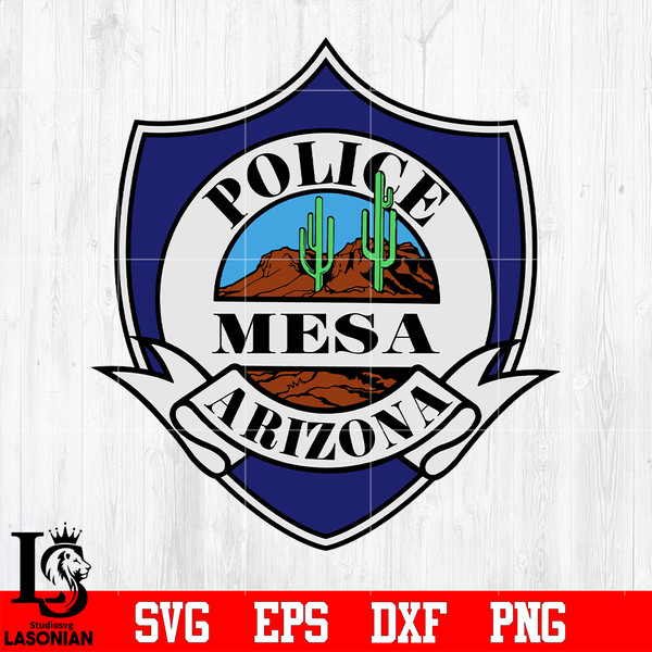 Badge Police mesa Arizona svg eps dxf png file.jpg