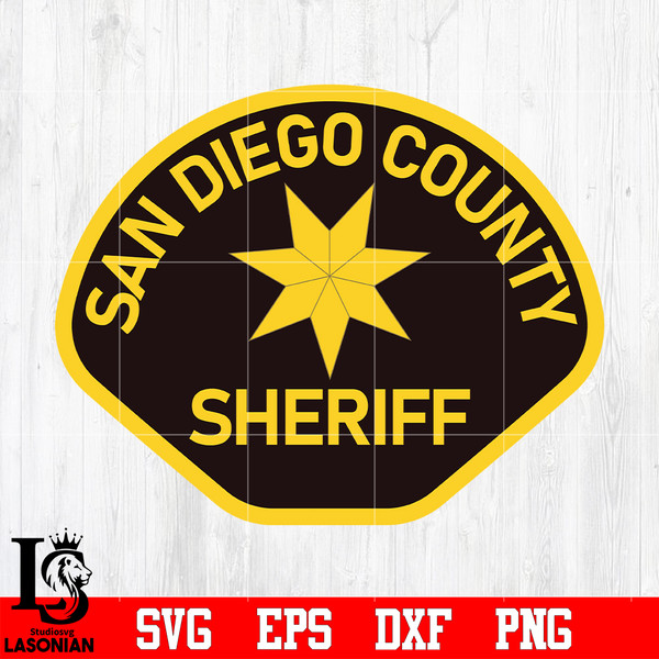 Badge San Diego County Sheriff svg eps dxf png file.jpg