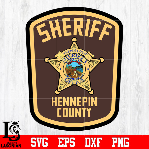 Badge Sheriff Hennepin County svg eps dxf png file.jpg