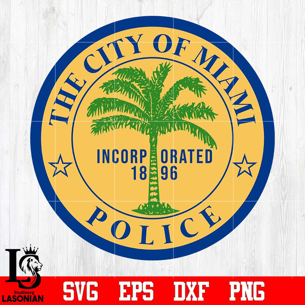 Badge Police the city of miami incorp orated 1896 svg file.jpg