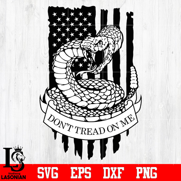 Badge don't tread on me Police svg eps dxf png file.jpg