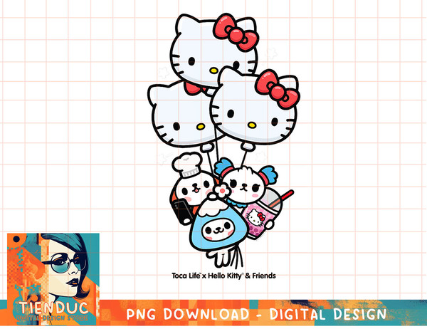 Toca Life x Hello Kitty & Friends BALLOONS T-Shirt copy.jpg