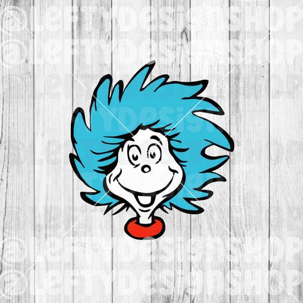 Thing One Dr Seuss | SVG | PNG | Instant Download - Inspire Uplift