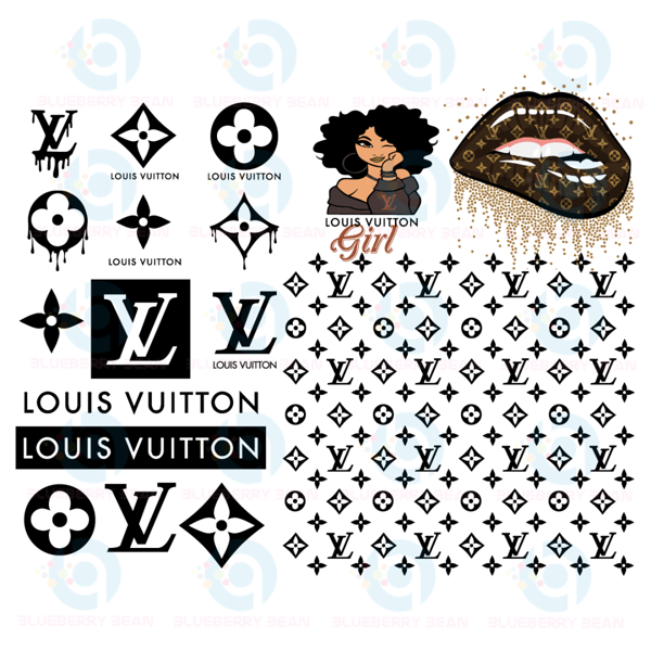 Louis Vuitton Drip Logo SVG - Free SVG Files