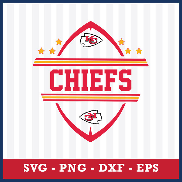KC Chiefs Svg, KC Chiefs Football Logo Svg, NFL Svg, Eps Dxf - Inspire  Uplift