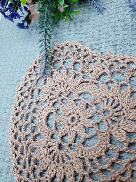 pattern crochet doily shaped heart