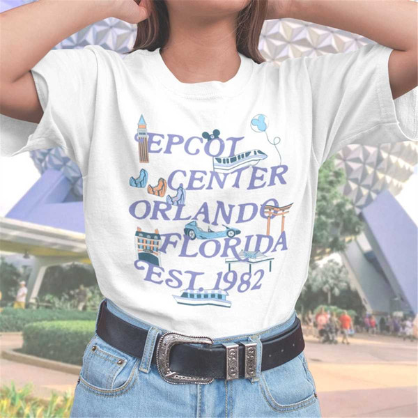 Epcot Aesthetic Style T-Shirt - Inspire Uplift