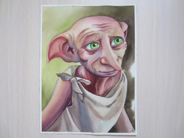 Dobby, Un Elfe Libre, Painting by Iren'Art Painting