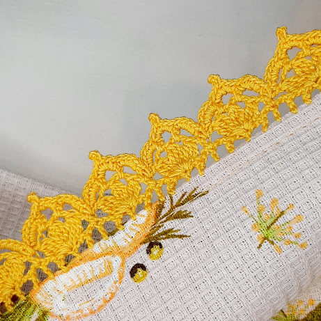 Crochet lace edging pattern