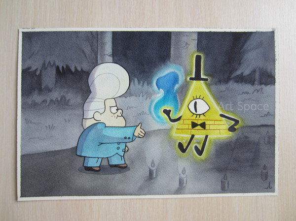 gravity falls bill cipher and dipper