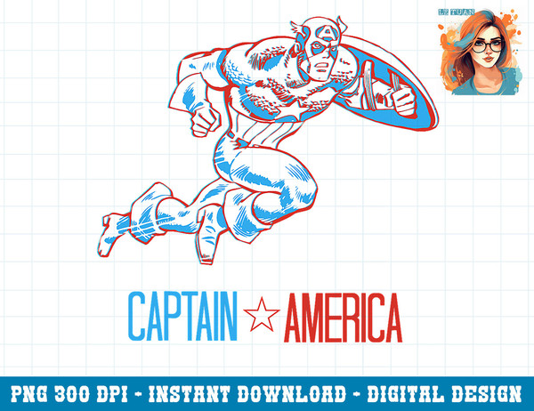 Marvel Captain America Classic Retro 3-D Sprint png, sublimation png, sublimation copy.jpg