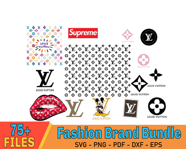 LV Brand Designer Stencil, Fashion Logo Stencil, Fashion Brand Stencil,  Designer