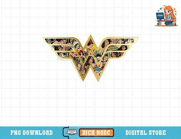 DC Comics Wonder Woman Uplift Inspire Symbol T-Shirt Build copy Fill png - Up